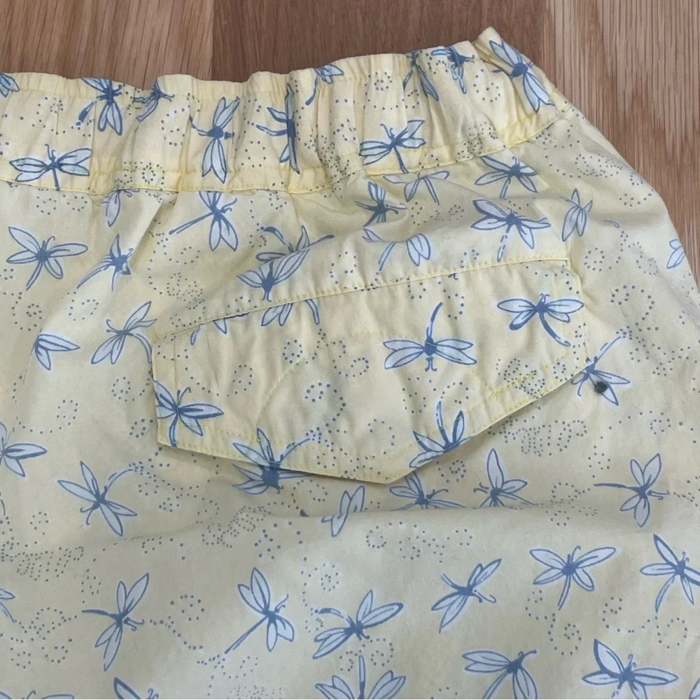 Lilly Pulitzer Men’s Yellow Dragonfly Preppy Mid Length Swim Trunks - Size XL - Picture 6 of 7